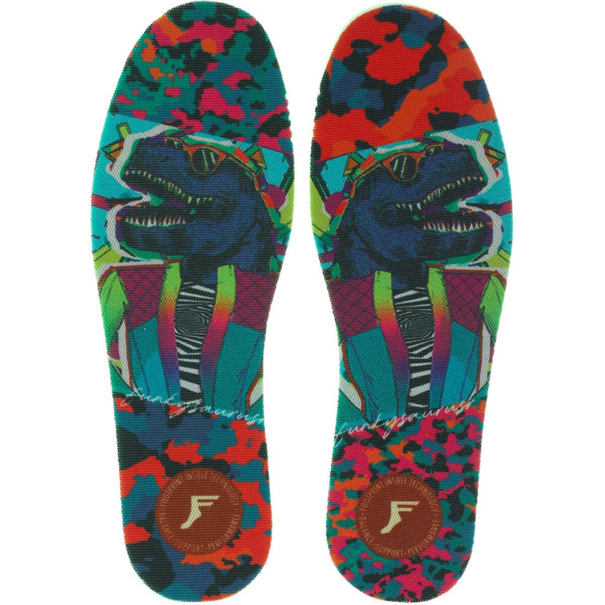 Footprint - Kingfoam 5mm Insoles Funkysaurus.