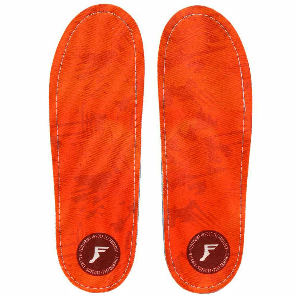 Footprint - Kingfoam Orthotic Insoles Orange Camo.