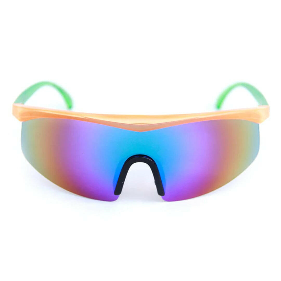 Happy Hour - Fire Birds Sunglasses Leabres Orange/Green.