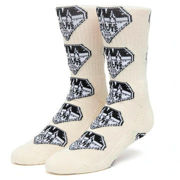 Huf - Concert Crew Socks Cream.