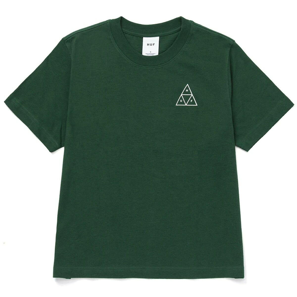 Huf - Triple Triangle Womens Relax Tee Dark Green.