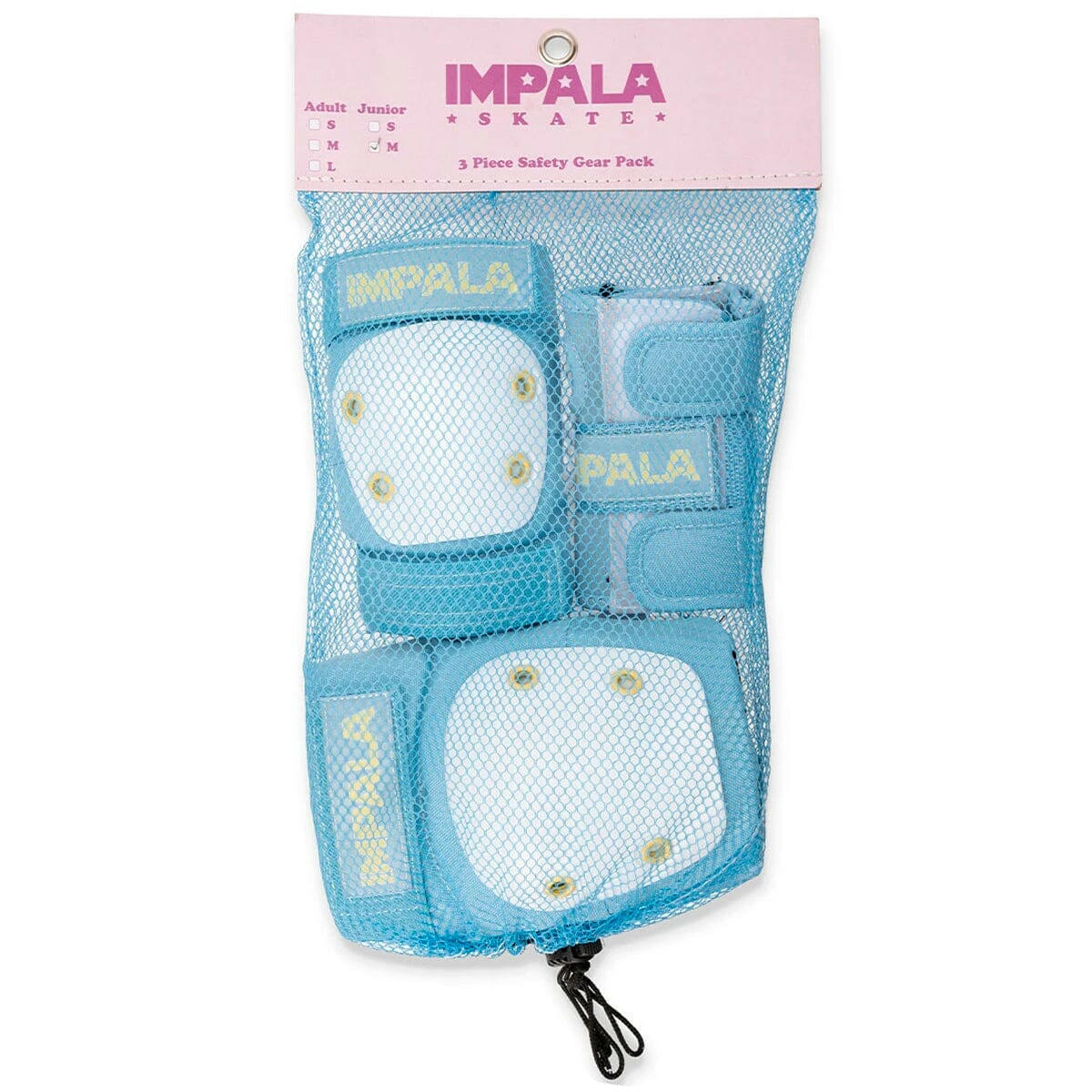 Impala - Protective Pack Youth Pad Set Sky Blue/Yellow.