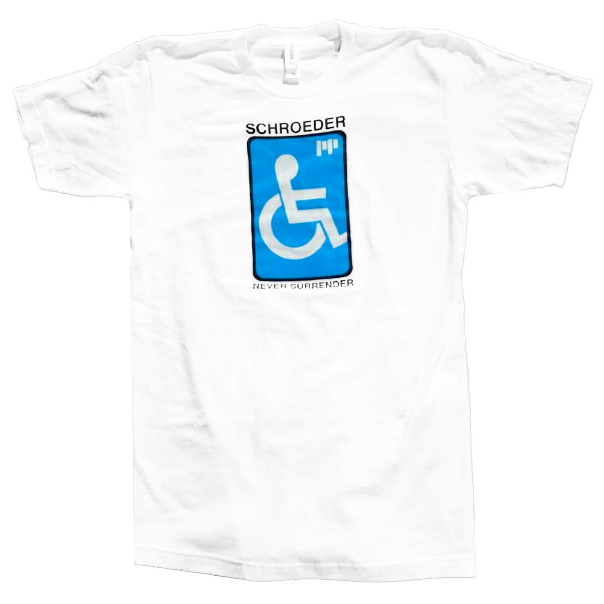 Pocket Pistols - Ben Schroeder Wheel Chair Tee White.