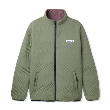 Butter Goods - Quilted Reversible Jacket Army/Berry.