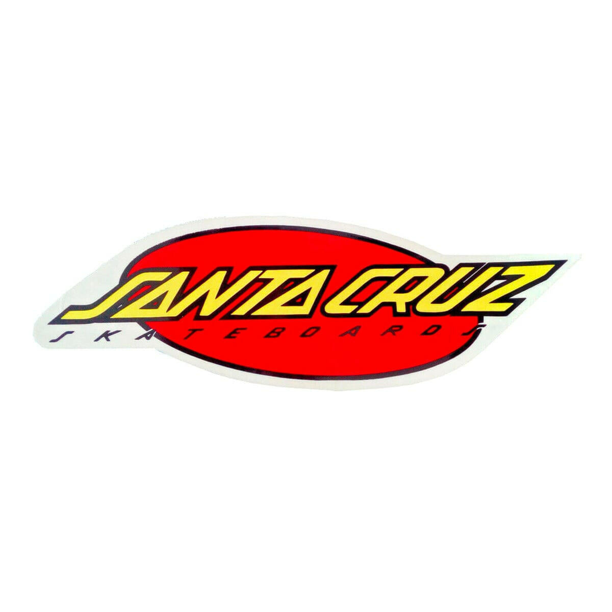 Santa Cruz - Oval Strip 6" Sticker.