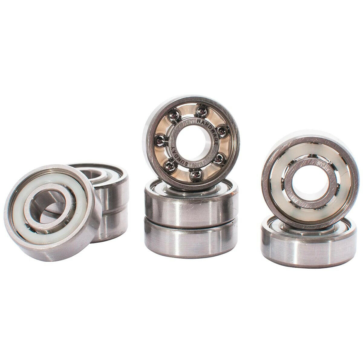 Sunday - Abec 7 Shieldless Skateboard Bearings.