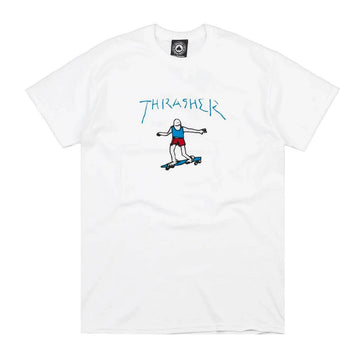 Thrasher - Gonz Logo Tee White/Blue.
