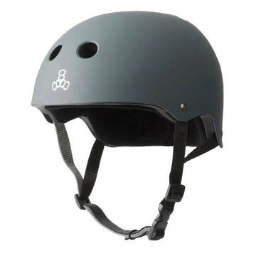 Triple 8 Certified Sweatsaver Helmet Carbon Rubber.