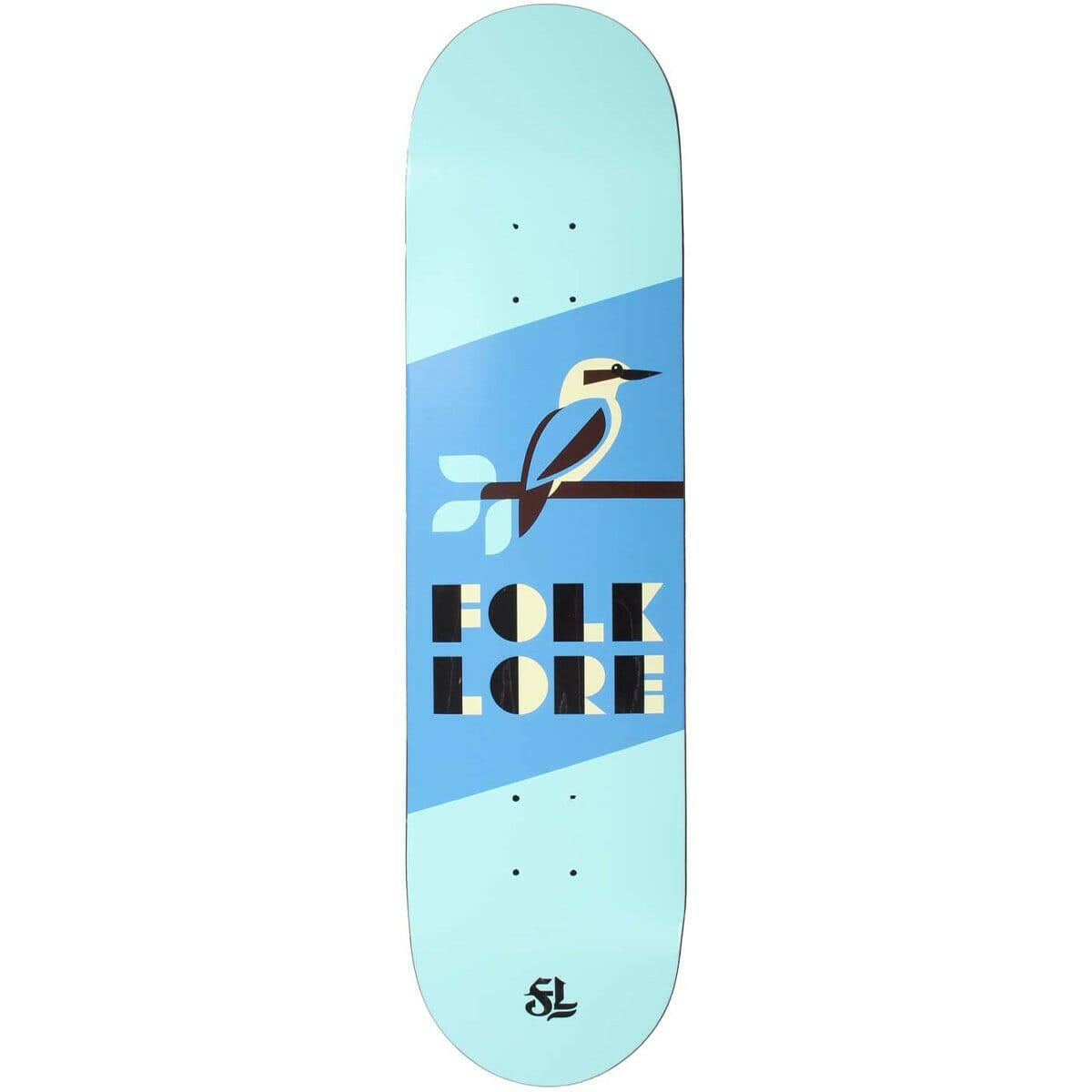 Folklore - Kookaburra Blue 8.5 Skateboard Deck.