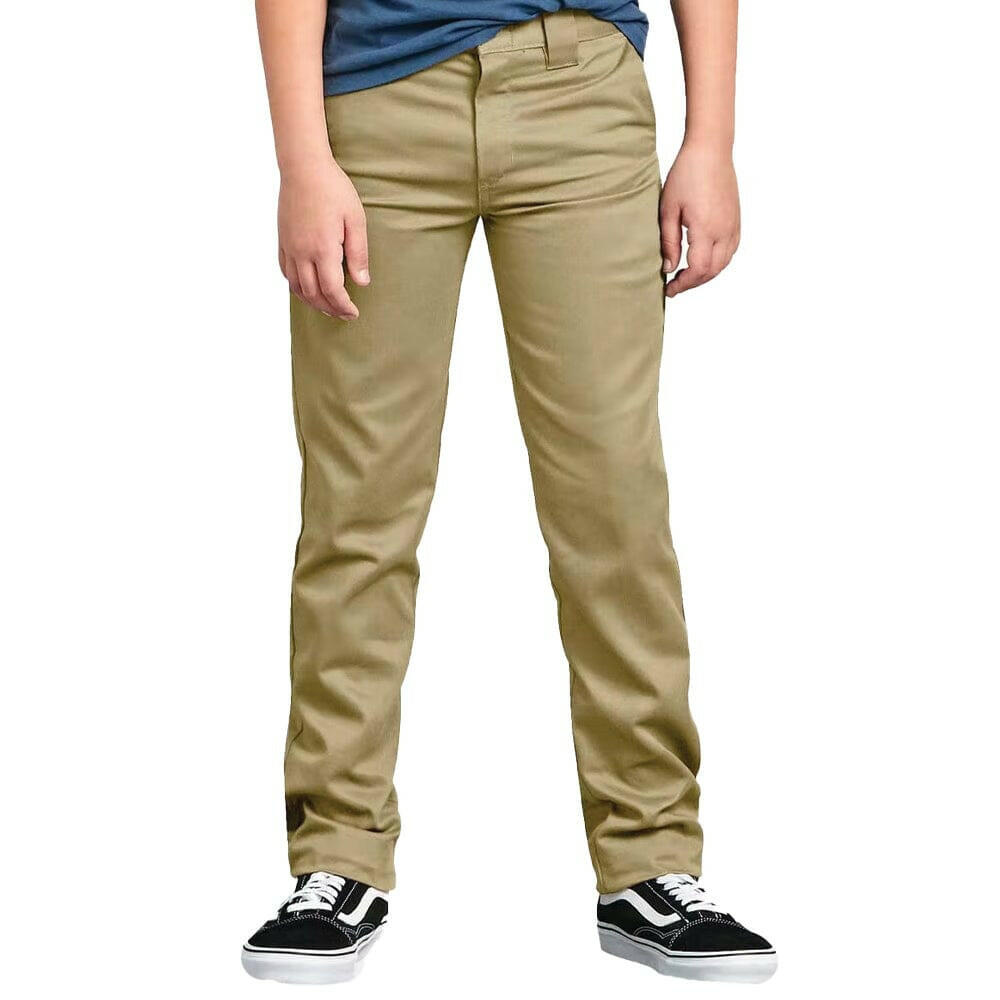 Dickies - Skinny Fit Straight Leg Youth Pants Khaki.