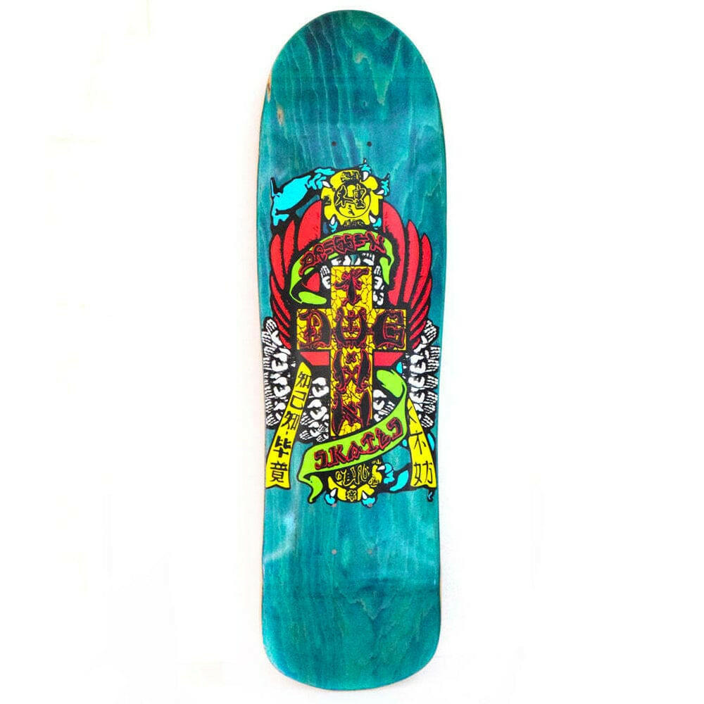 Dogtown - Eric Dressen Hands M80 Teal 8.75 Skateboard Deck.