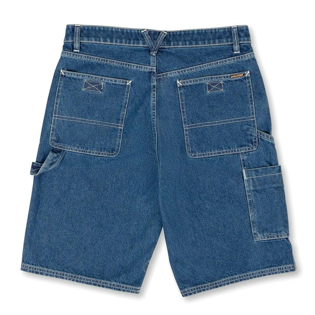 Volcom - Labored Denim Utility Shorts Indigo Ridge Wash.