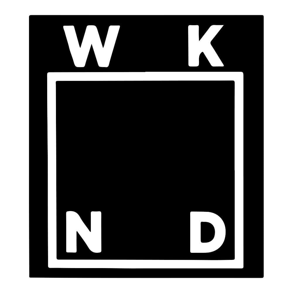 WKND - Logo Black 3" Sticker.