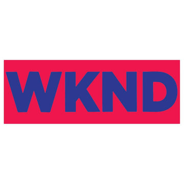 WKND - Banner Red 8" Sticker.