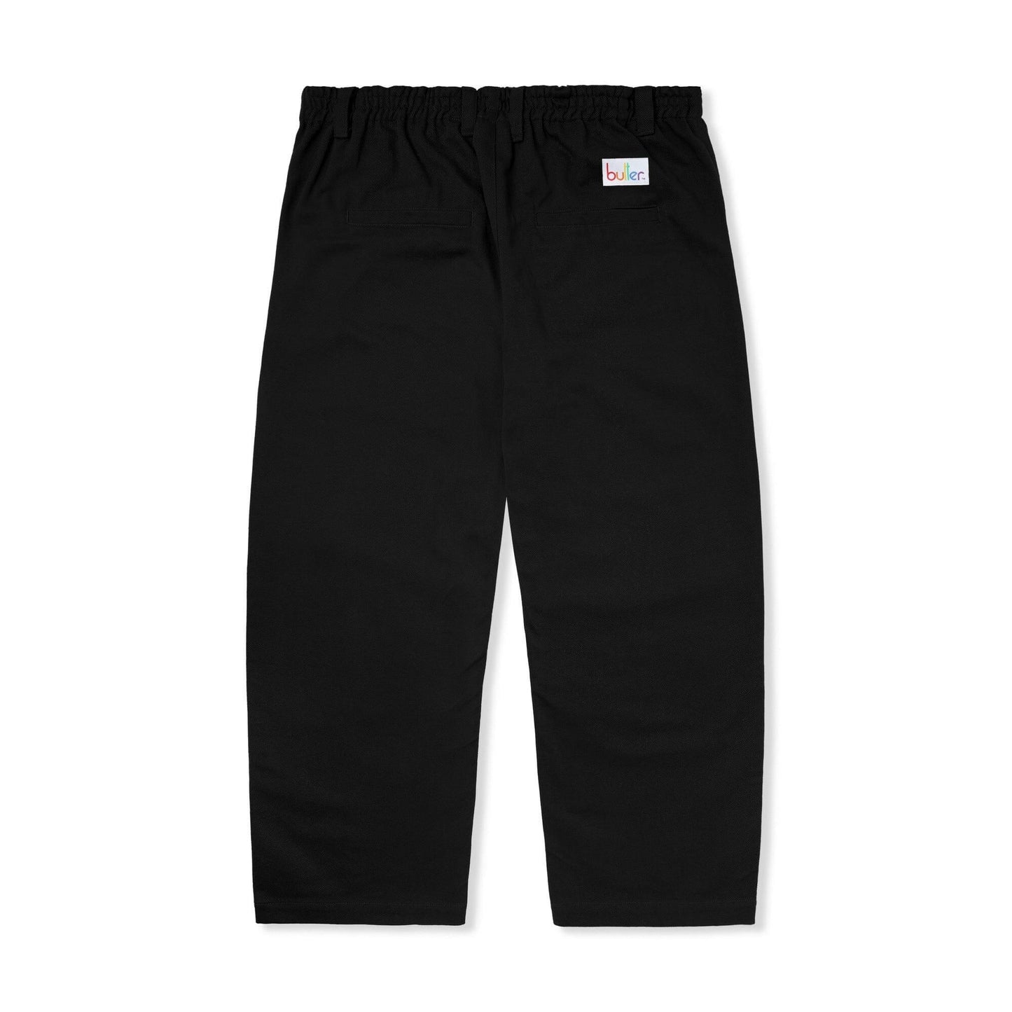Butter Goods - Wide Leg Mens Pants Black.