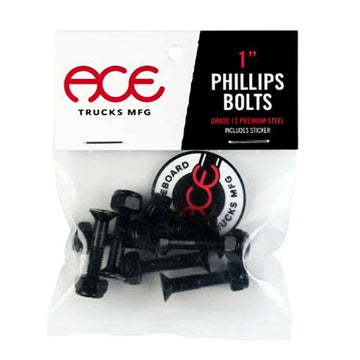 Ace - 1 Phillips Bolts Black.