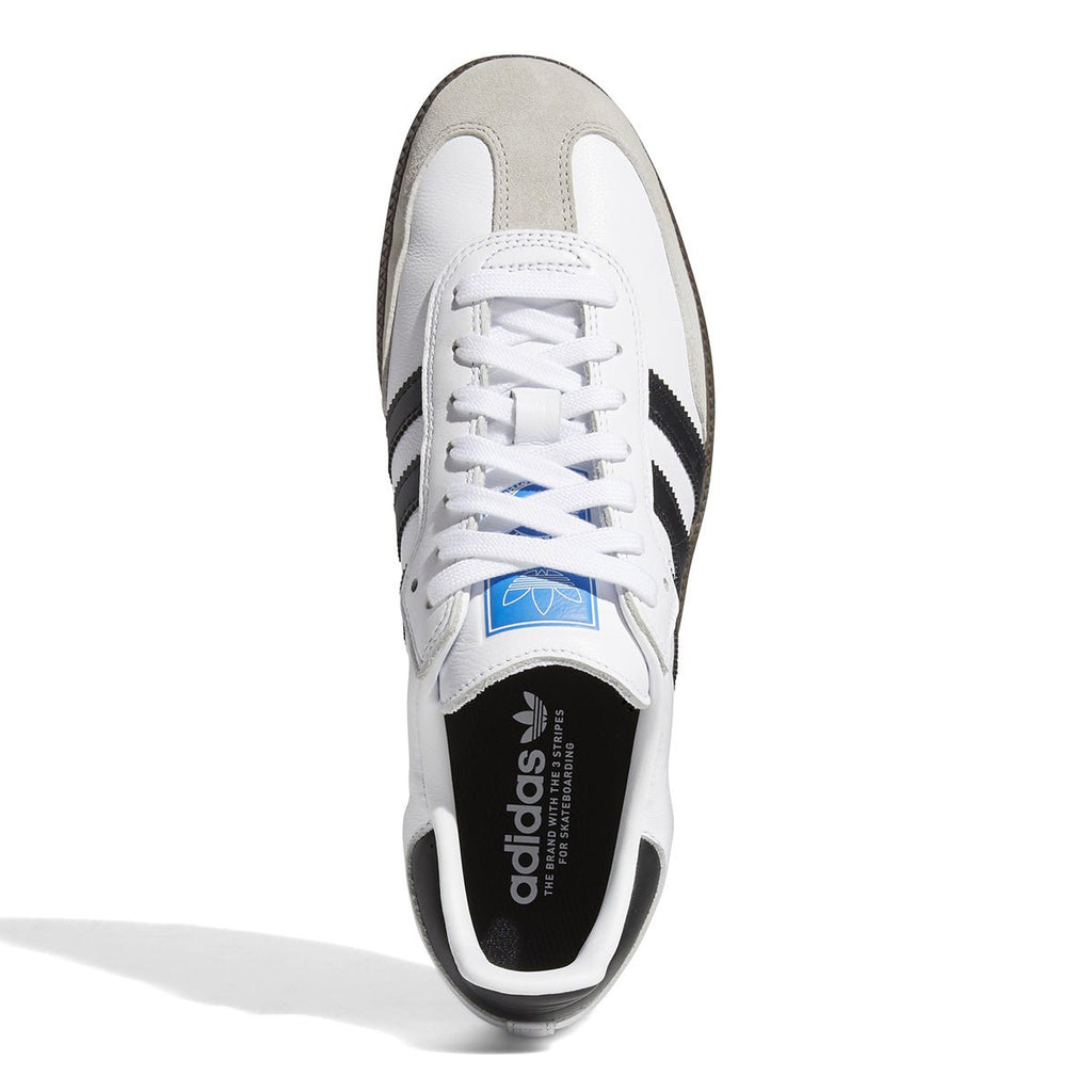 Adidas - Samba Adv Shoes White/Black/Gum – OCD Skate Shop