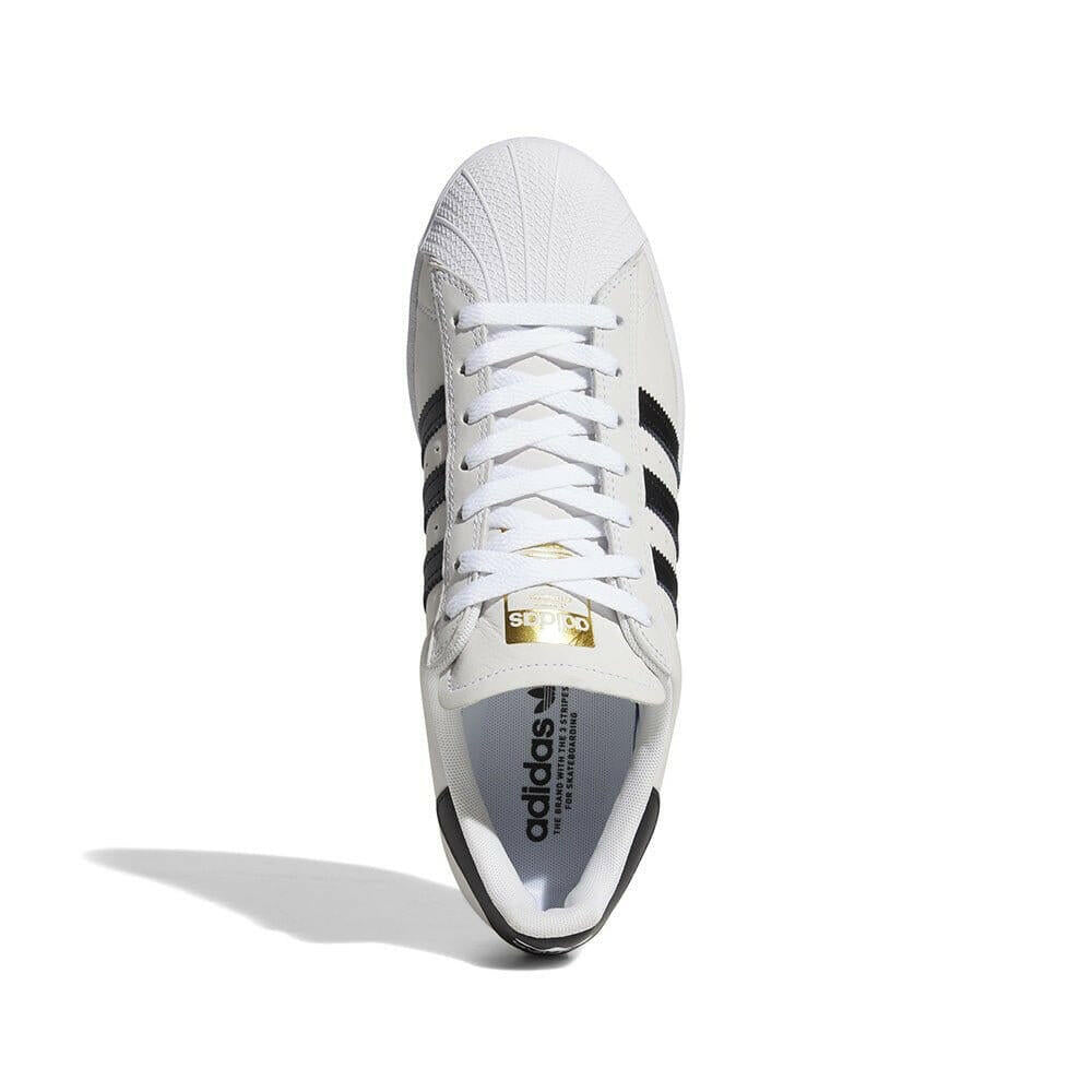 Adidas - Superstar Adv Shoes White/Black/Gold.