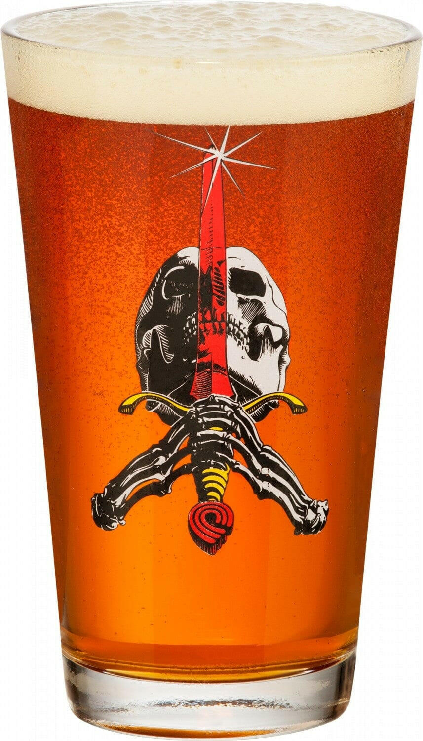 Powell Peralta - Skull & Sword Pint Glass.