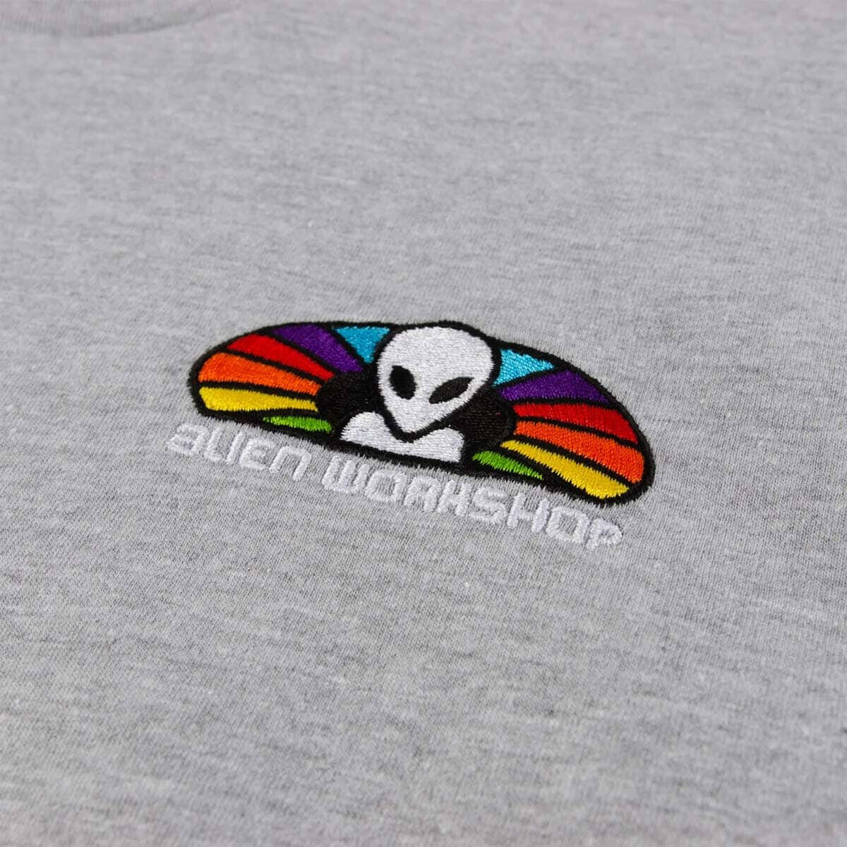 Alien Workshop - Spectrum Embroidered Tee Heather Grey.