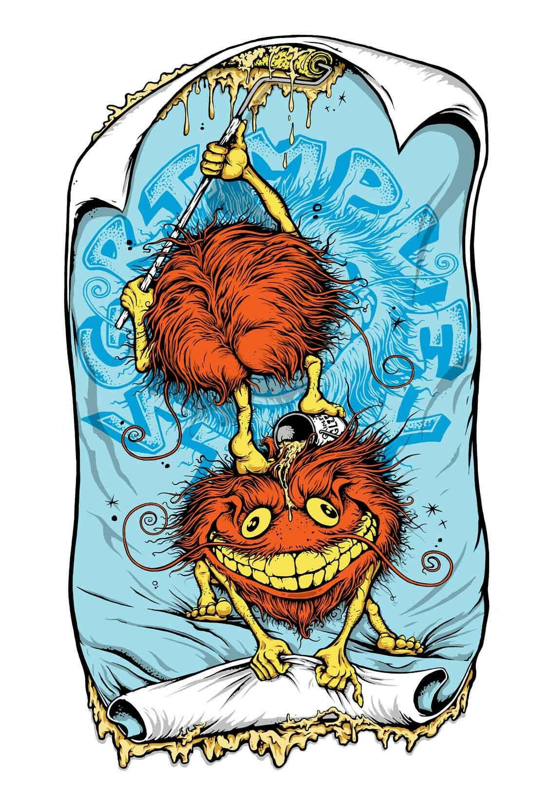 Anti Hero Grimple Glue Blue 16" Sticker.