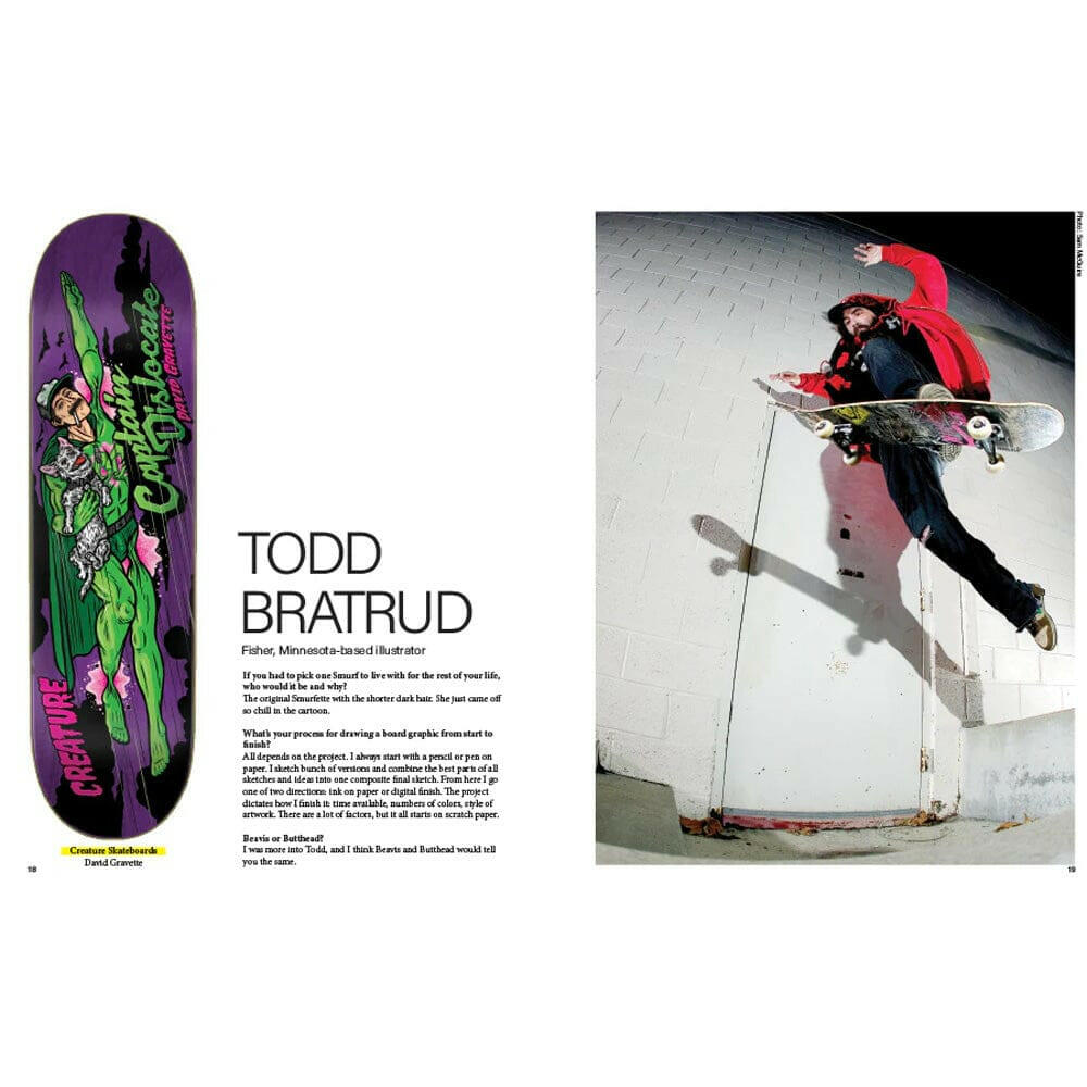 Artisan United Skateboard Illustration and Fine Art Hardcover Book.