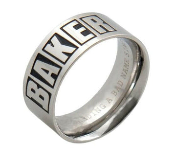 Baker Brand Logo Ring Silver.