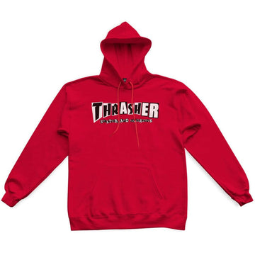 Thrasher - X Baker Hoodie Red.