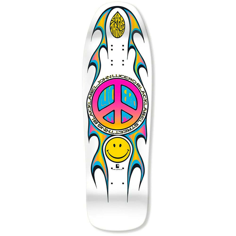 Black Label - John Lucero Street Thing 9.88" Reissue Skateboard Deck.