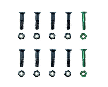Sunday - 1" Allen Bolts Black/Green.