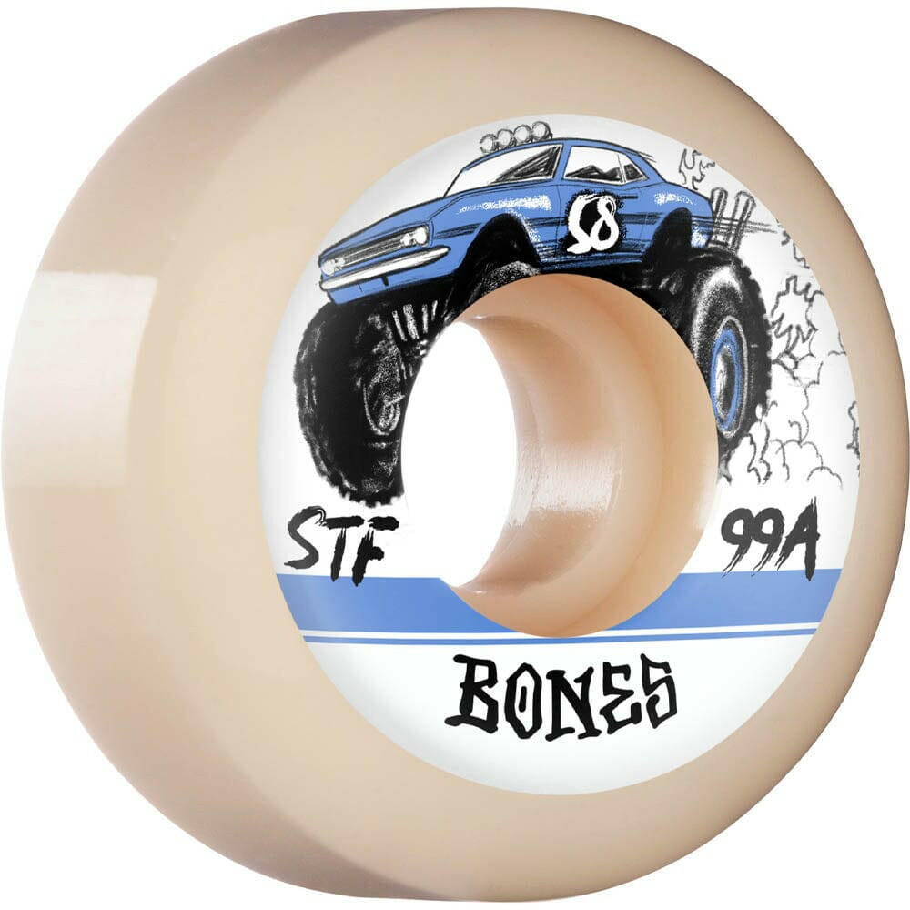 Bones - Big Rigs 58MM 99A V5 Sidecut STF Skateboard Wheels.