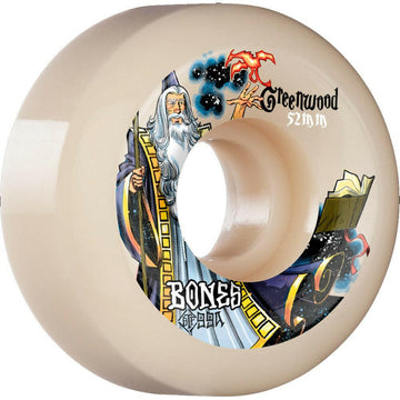 Bones - Nate Greenwood The Magic 52MM 99A V5 Sidecut STF Skateboard Wheels.