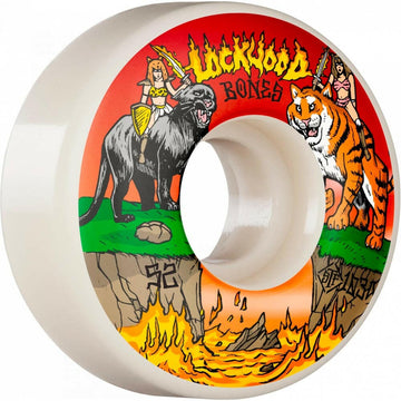 Bones - Cody Lockwood Cat Fight 52MM 103A V3 Slims STF Skateboard Wheels.