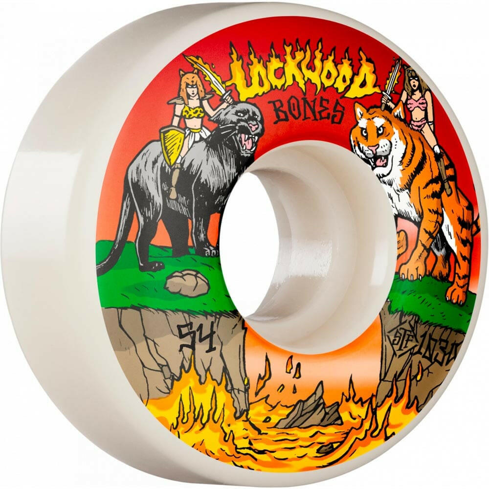 Bones - Cody Lockwood Cat Fight 54MM 103A V3 Slims STF Skateboard Wheels.