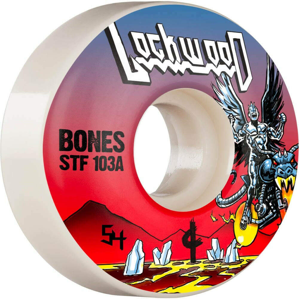 Bones - Cody Lockwood Metal 54MM 103A V3 Slims STF Skateboard Wheels.