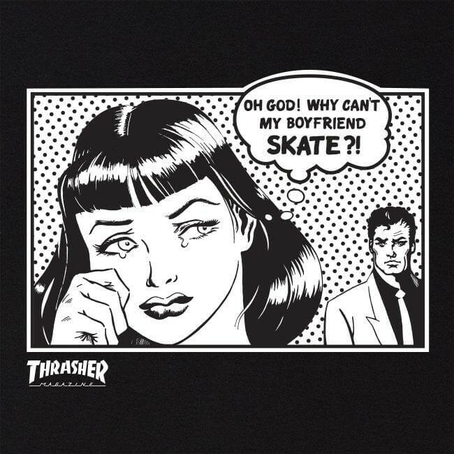 Thrasher - Boyfriend Mens Tee Black.
