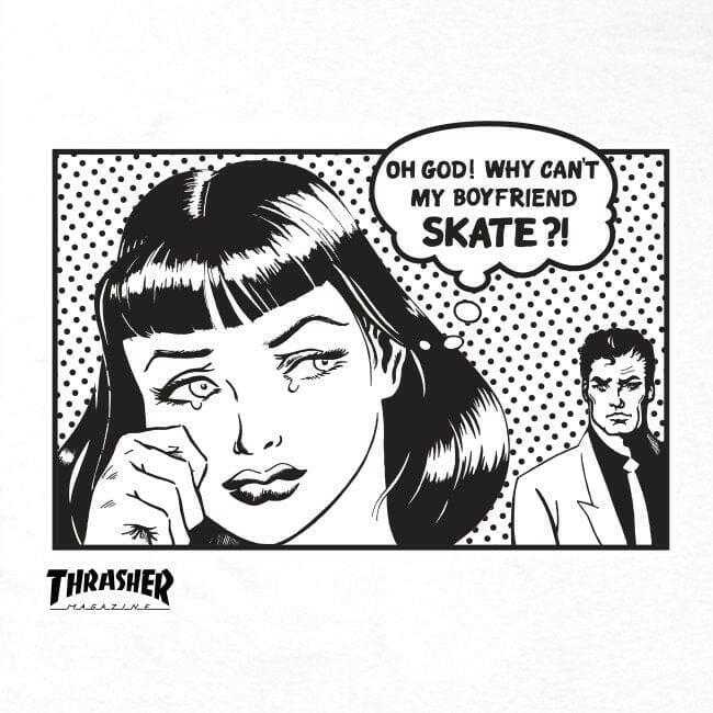 Thrasher - Boyfriend Mens Tee White.