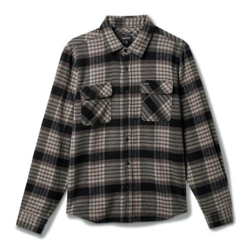 Brixton - Bowery Flannel Black/Light Grey/Charcoal.