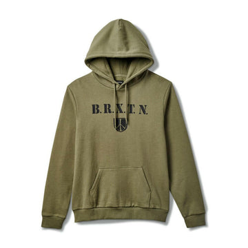 Brixton - Peace Shield Hoodie Olive Surplus.