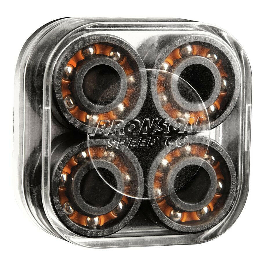 Bronson Raw Skateboard Bearings.