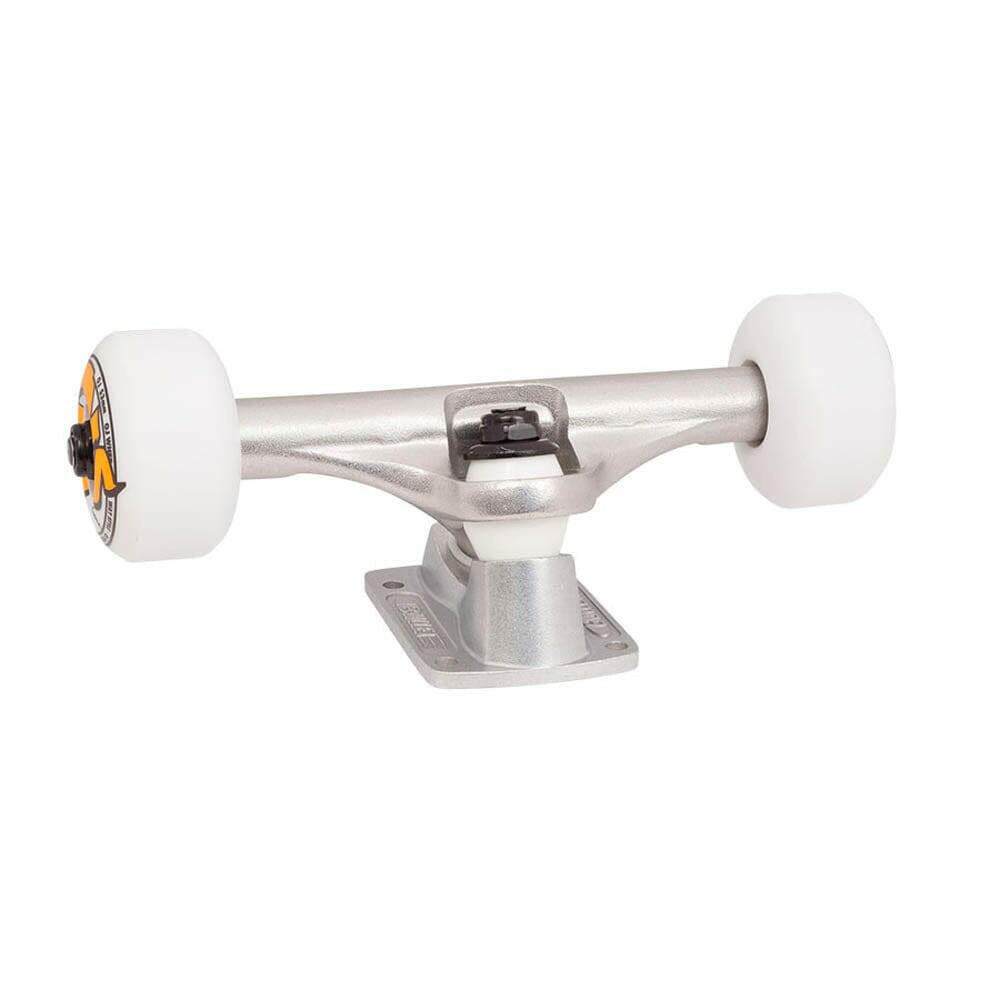 Bullet 130MM Trucks & OJ 53MM 83A Wheels Package Silver/White.