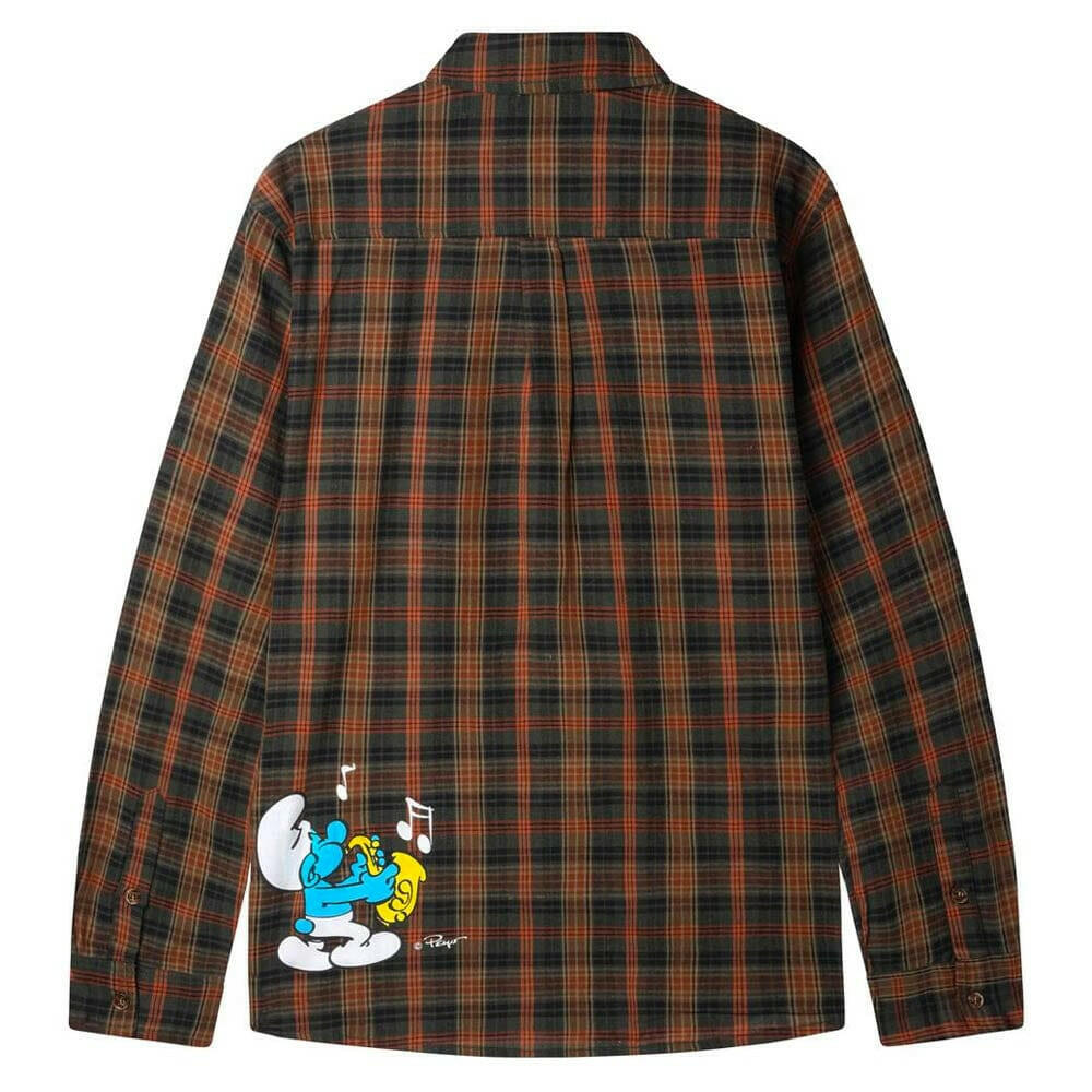 Butter Goods - Harmony Plaid Shirt Moss.