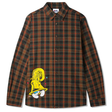 Butter Goods - Harmony Plaid Shirt Moss.