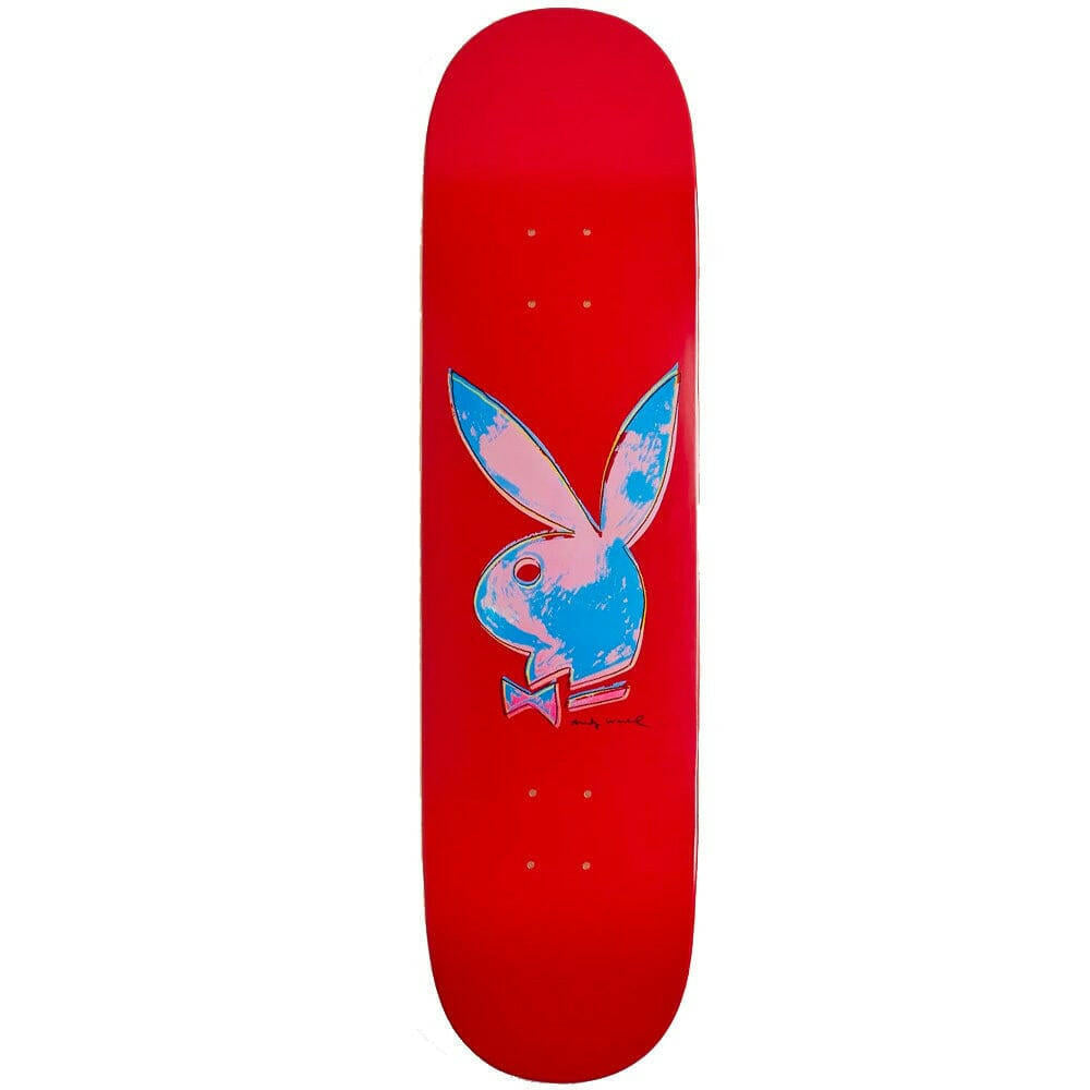 Color Bars - Playboy Andy Warhol Red 8.25 Skateboard Deck.