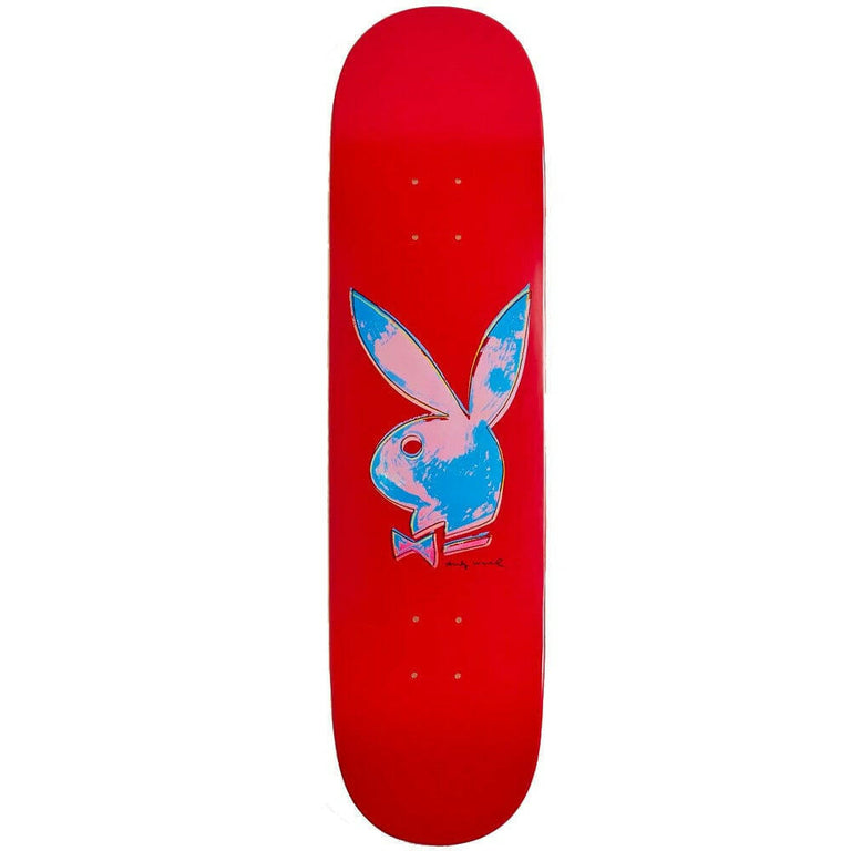 Color Bars - Playboy Andy Warhol Red 8.25 Skateboard Deck.