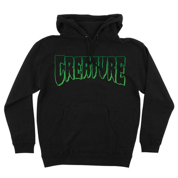 Creature Logo Outline Hoodie Black.