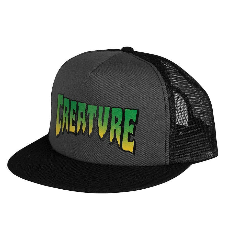 Creature Logo Trucker Hat Grey/Black.