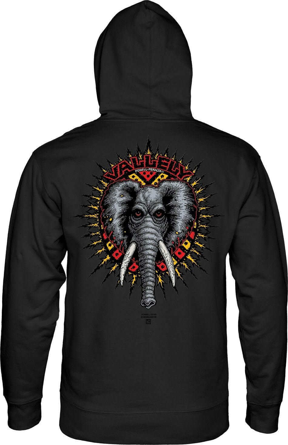 Powell Peralta - Mike Vallely Elephant Mens Hoodie Black.