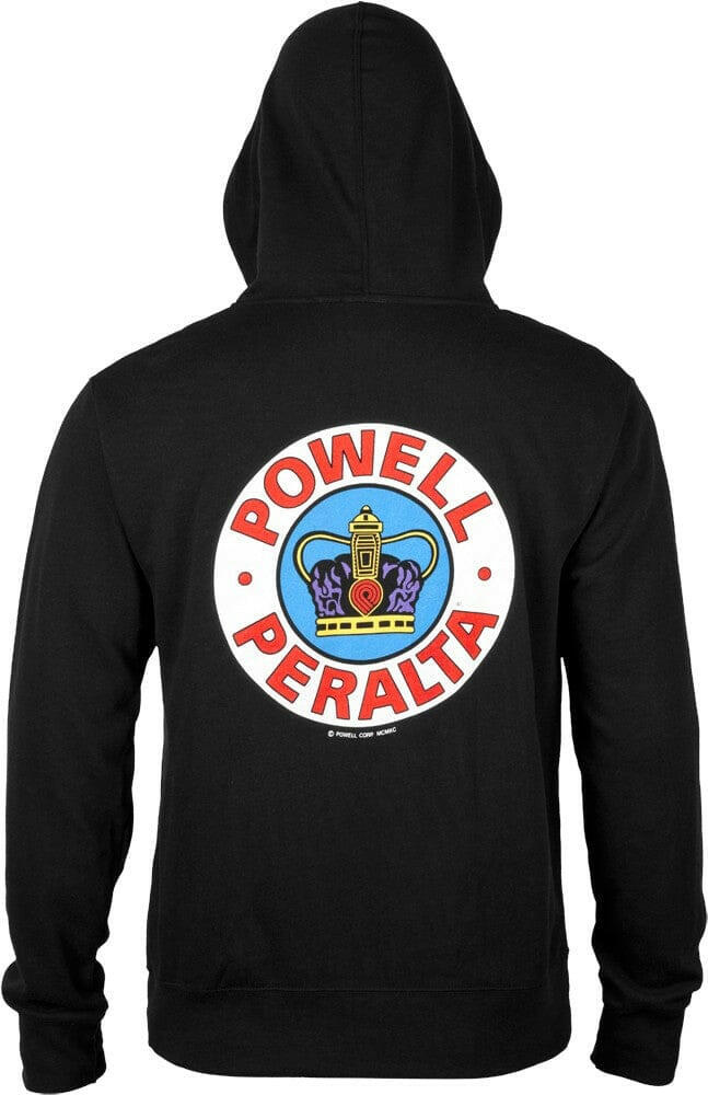 Powell Peralta - Supreme Mens Zip Hoodie Black.