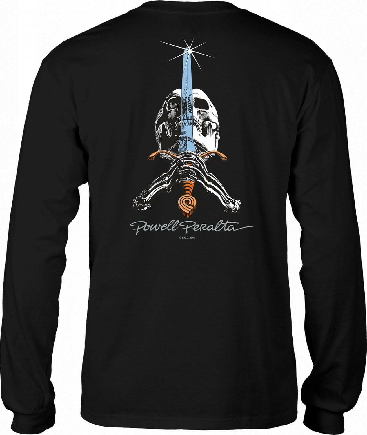 Powell Peralta - Skull & Sword L/S Tee Black.